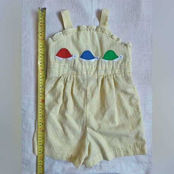 Vintage Fischel by Johnston‎ Romper Yellow Turtles size 4 - Picture 14 of 15